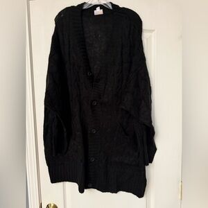 LuLaRoe Oversized Black Large  Cardigan Sweater